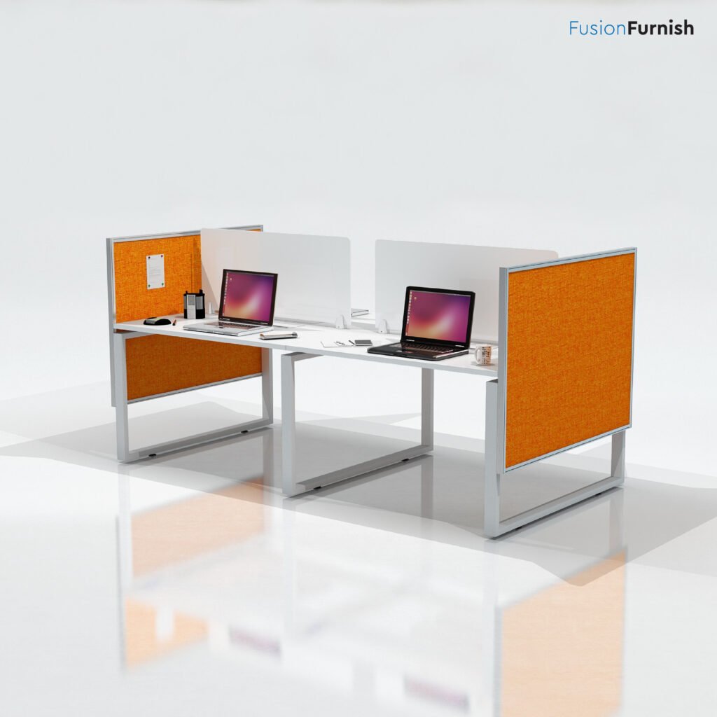 glass partition office workstation