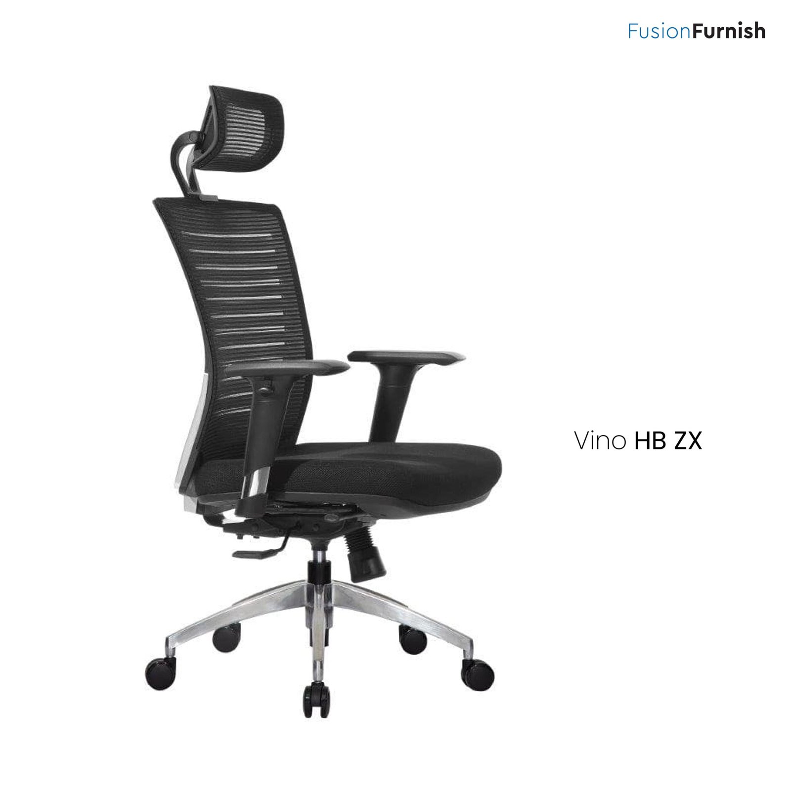 Office chair with headrest